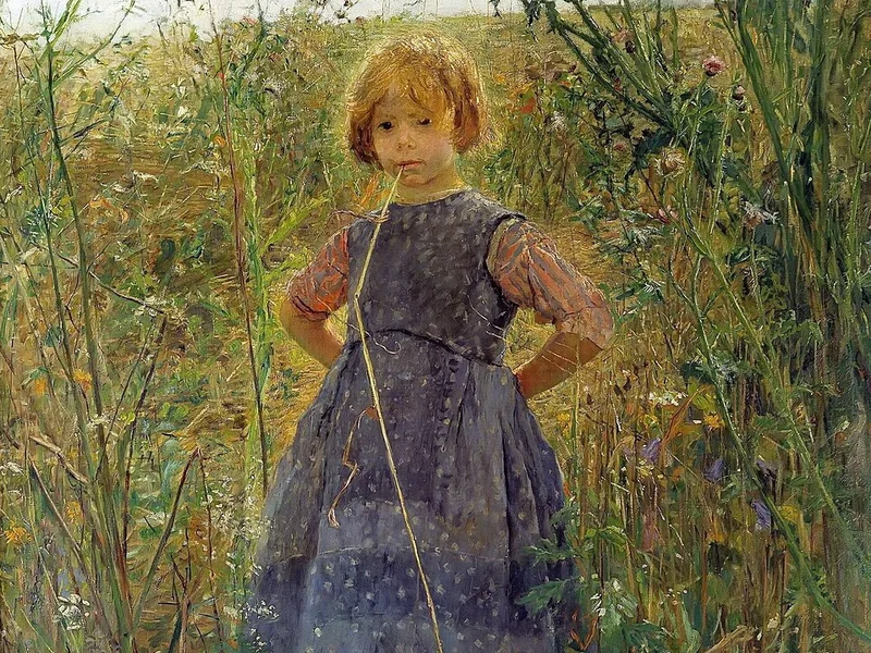 1848-Fritz von Uhde - Piccola principessa della brughiera, 1889 - Galleria Nazionale, Berlino